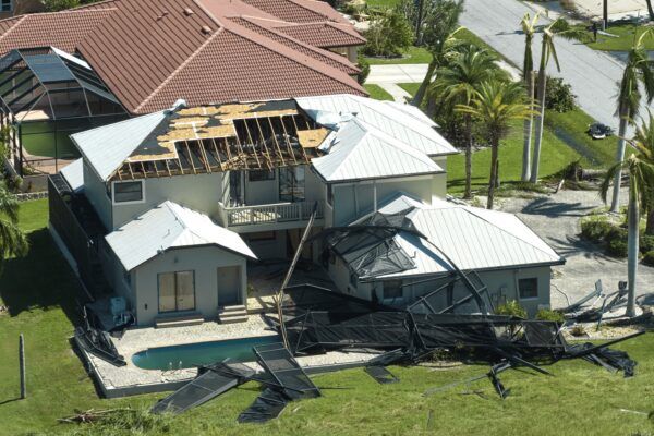 House after being in a hurricane