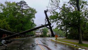 Debris after a hurricane.