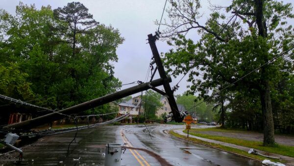 Debris after a hurricane.