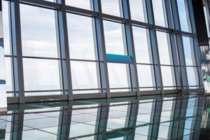 Window in skyscraper
